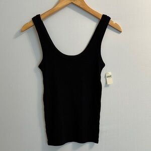 Aerie Black Ribbed Tank Top